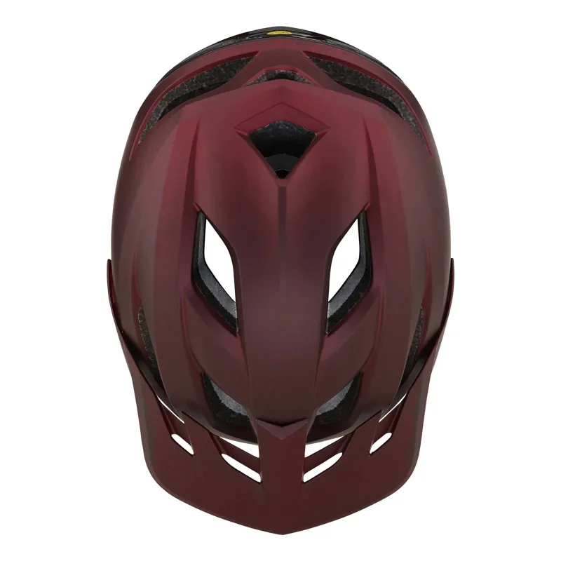 Troy Lee Designs Flowline SE MIPS Helmet in Radian - Burgundy/Charcoal-3